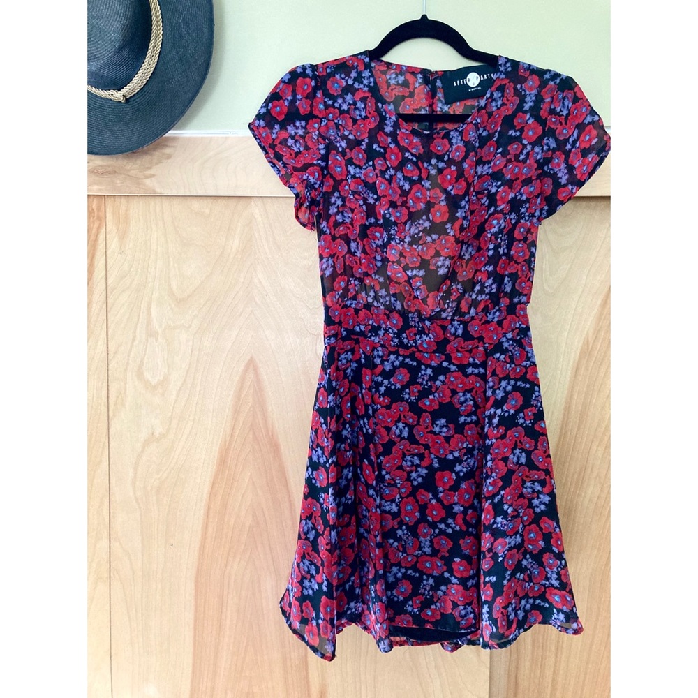 After Party by Nasty Gal Semi-Sheer Floral Dress